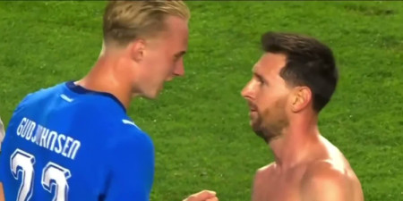 La inesperada charla entre Lionel Messi y el hijo de un ex compañero tras el amistoso con Islandia